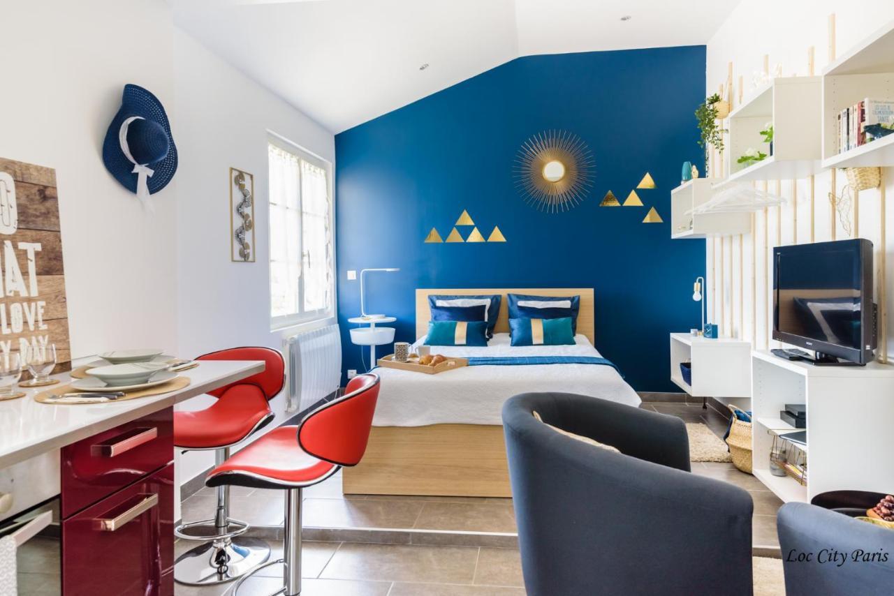 Studio Bleu - Parc Asterix - Mer De Sable - Villepinte - Aeroport Cdg Vemars Ngoại thất bức ảnh