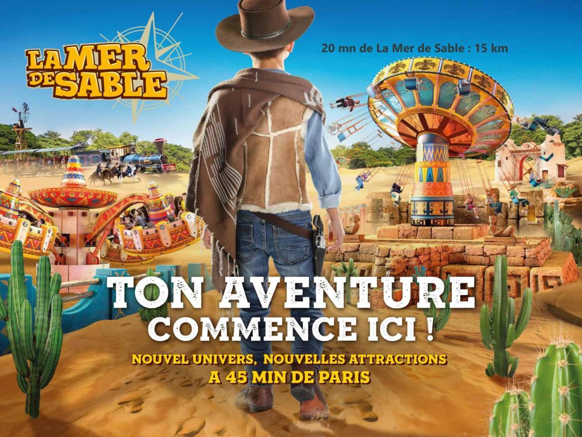 Studio Bleu - Parc Asterix - Mer De Sable - Villepinte - Aeroport Cdg Vemars Ngoại thất bức ảnh